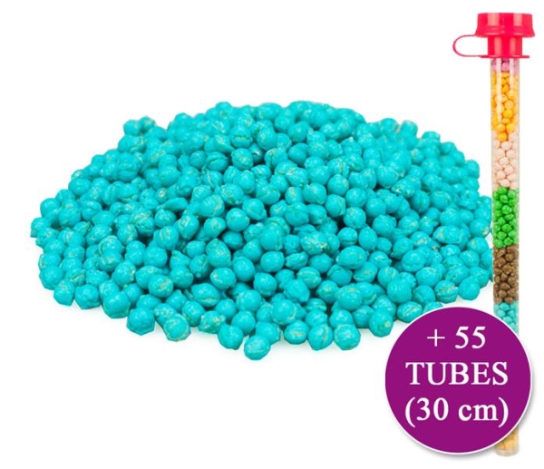 Recharges Rocks cotton candy (bleu) vrac (2x1.75kg) + 55 tubes