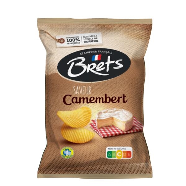 Brets chips met camembert smaak 125 gr x 10 st