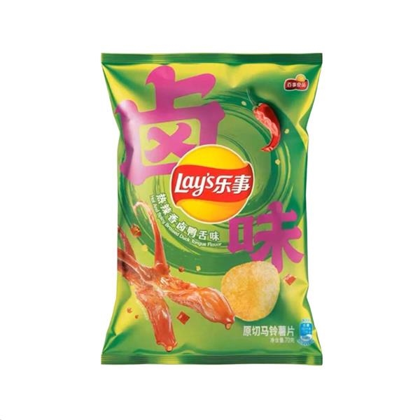 Lay's spicy braised duck tongue flavour 70 gr x 22 pc