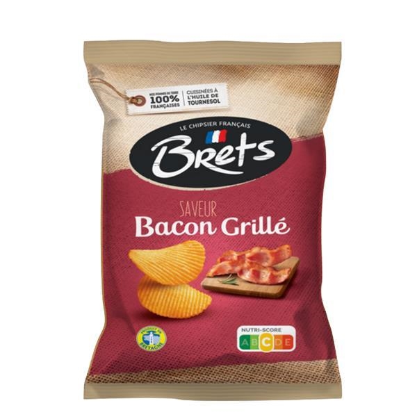 Brets chips met gegrilde bacon smaak 125 gr x 10 st