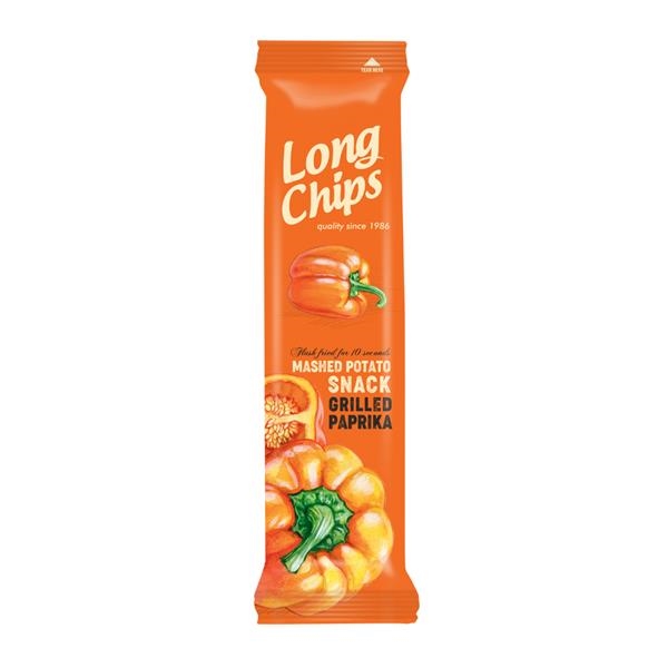 Long Chips Grilled Paprika 75 gr x 20 st