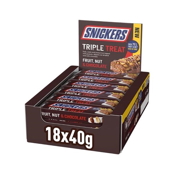 Snickers Triple Treat 40 gr x 18 st