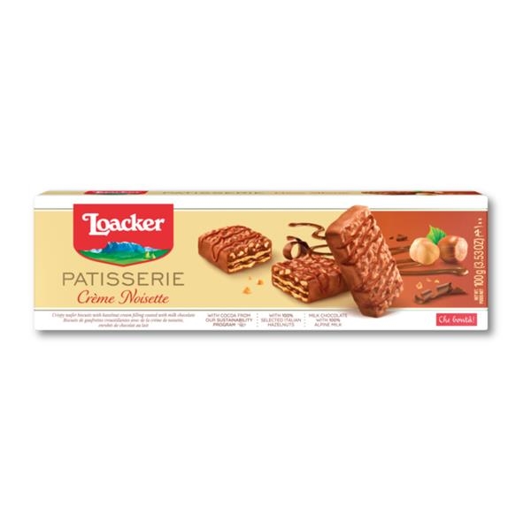 Loacker Patisserie Crème noisette 100 gr x 12 pc