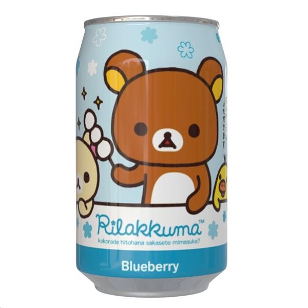 Kawaji Rilakkuma Blueberry Flavour Soda 330 ml x 12 pc