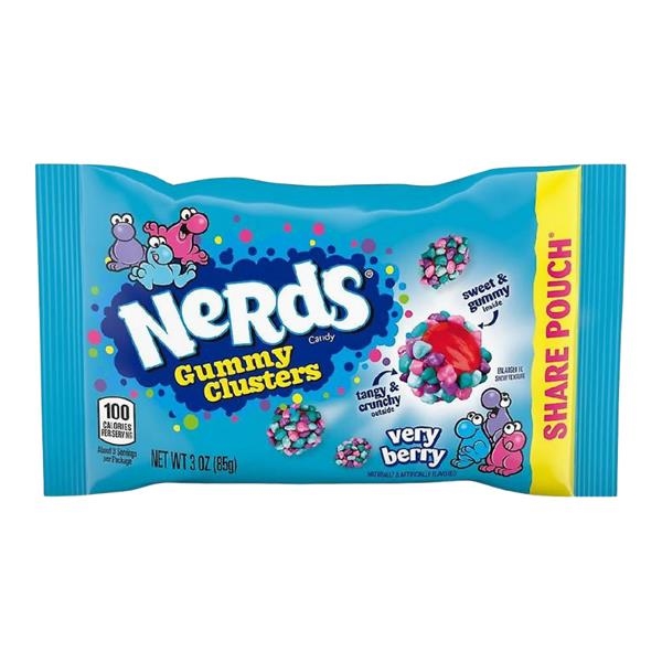 Nerds Gummy Clusters Very Berry Share Pouch 85 gr x 12 st
