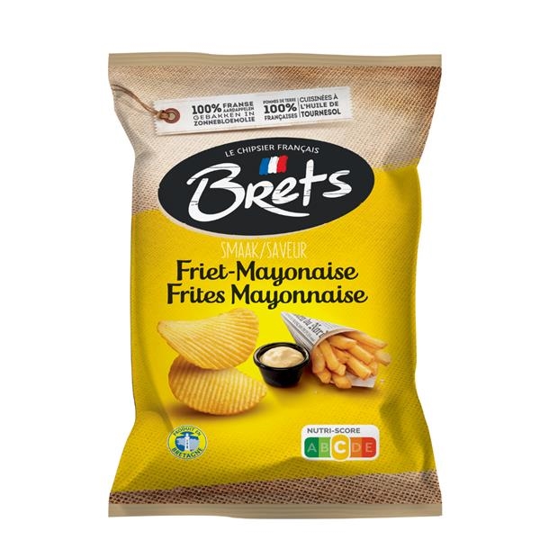 Brets chips met friet mayonnaise smaak 125 gr x 10 st