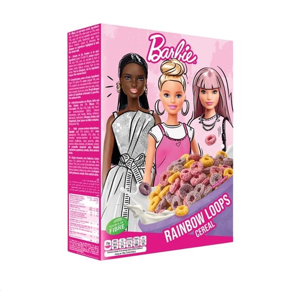 Céréales Barbie Rainbow Loops 350 gr x 12 pc