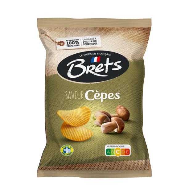 Brets crisps with ceps flavor 125 gr x 10 pc