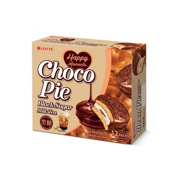 Lotte Choco Pie Bruine suiker melkthee 8 st x  (28 gr x 12) (BBD 25/09/2024)