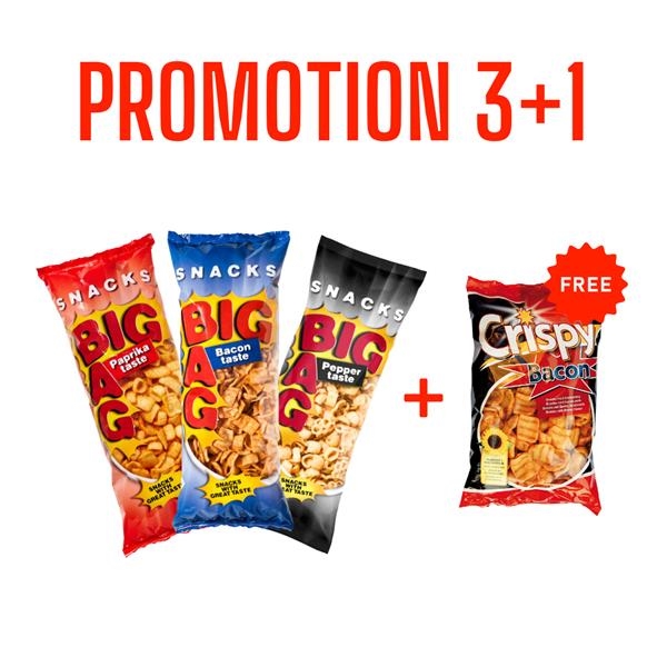 Colis Crispy snacks 3 + 1 FREE