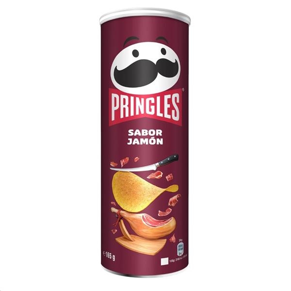 Pringles jamón 165 gr x 19 pc