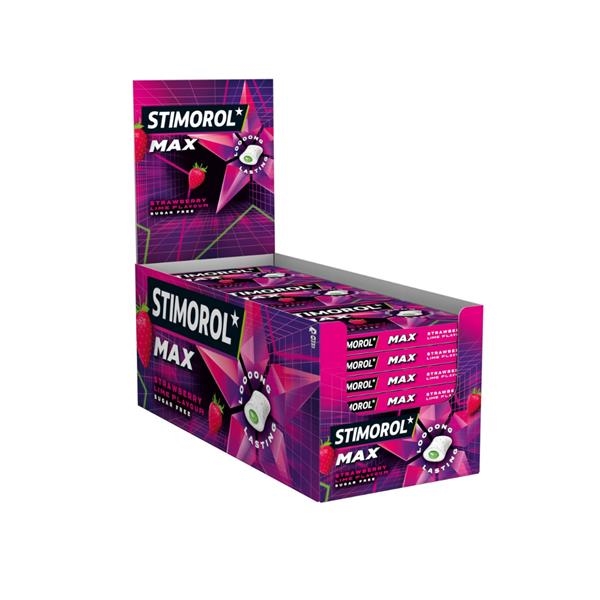 Stimorol Max Splash Fraise Citron vert 19,8 gr x 21 pc