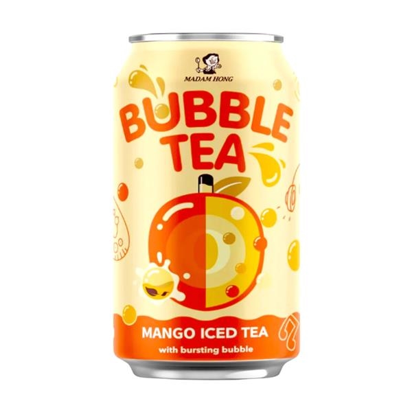 Lady Boba Mango Iced Tea bursting bubble 320 ml x 24 pc