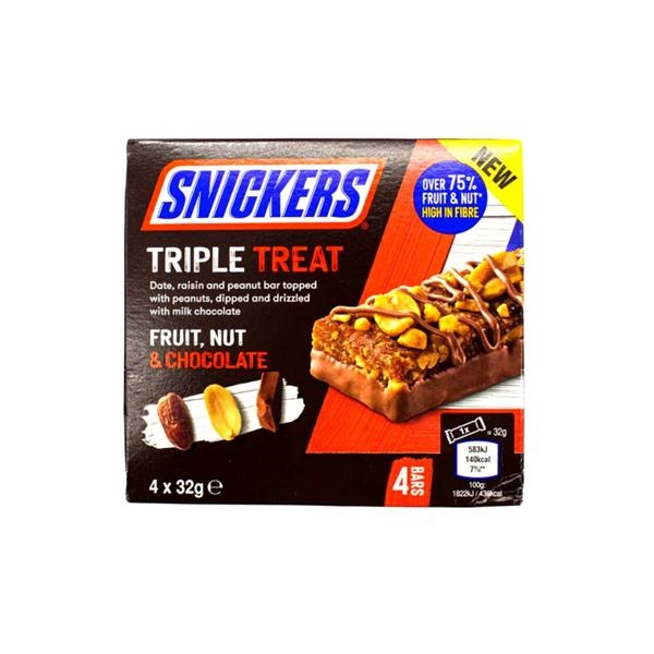 Snickers Triple Treat Multipack 4 x 32 gr x 10 pc