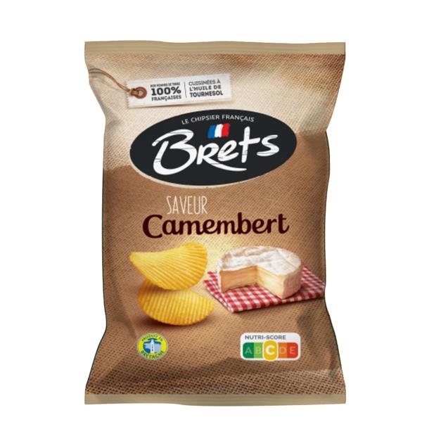 Brets crisps with camembert cheese flavor 125 gr x 10 pc