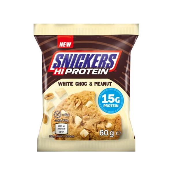 Snickers Hi-Protein White Choc Peanut Cookie 60 gr x 12 st