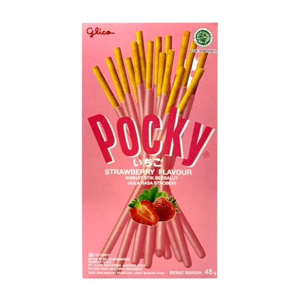 Pocky aardbei 45 gr x 10 st (Indonesia)