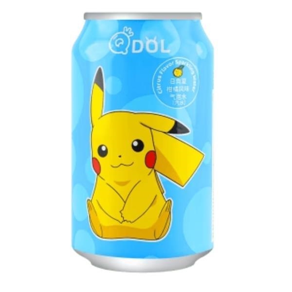 QDOL Pokemon Pikachu Citroen bruisend water 330 ml x 24 st