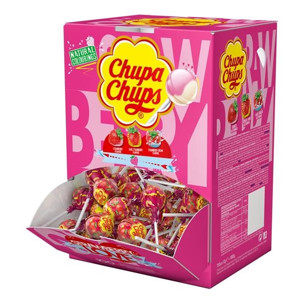 Chupa chups Strawberry Lover 12 gr x 150 st