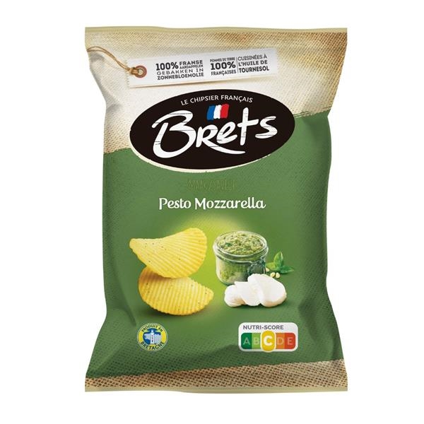 Chips Brets saveur pesto mozzarella 125 gr x 10 pc