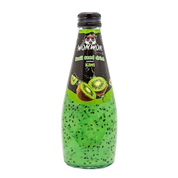 Won Won Basil Seed Drink Kiwi 290 ml x 12 st