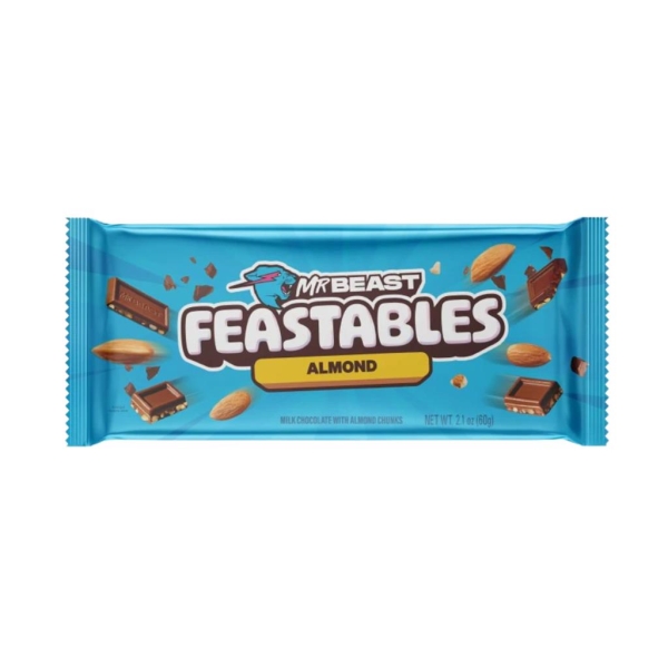 Mr Beast Feastables Amandes 60 gr x 10 pc