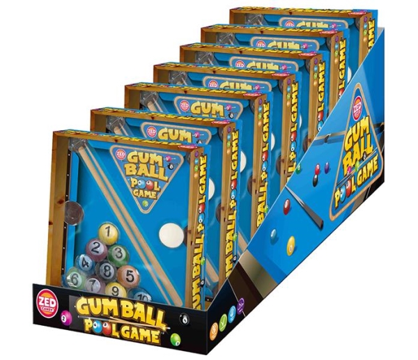 Zed Poolball Table Gumballs 125 gr x 7 pc