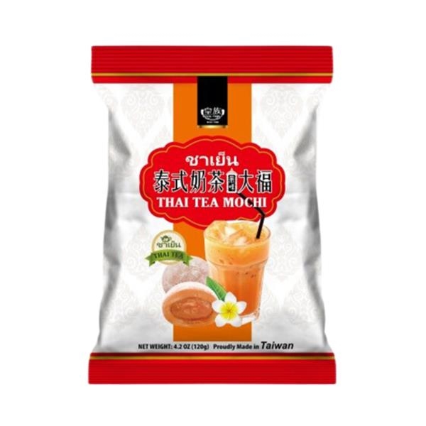 Mochi Thai Tea flavored 120 gr x 24 pc (BBD 13/06/2024)