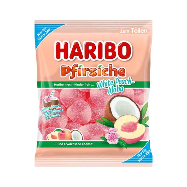 Haribo Witte Perzik Aloha 175 gr x 40 pc