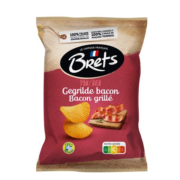 Chips Brets saveur bacon grillé 125 gr x 10 pc