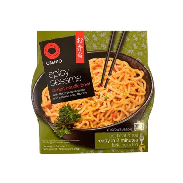 Obento Spicy Sesame Ramen Noodle Bowl 240 gr x 6 st
