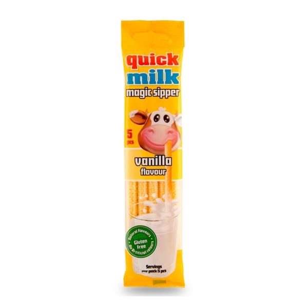 Quick Milk vanilla rietje x 20 st