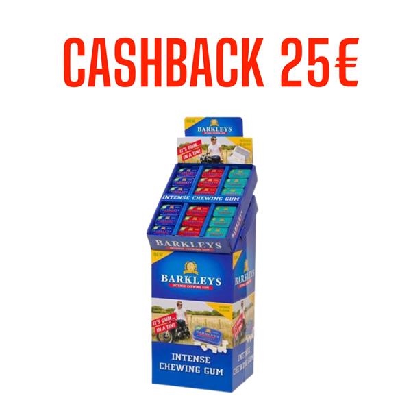 Display Barkleys Chewing Gum 1 plateau (bleu) -25€ CASHBACK