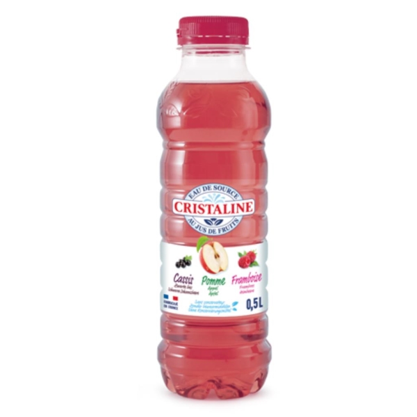 Cristaline appel/perzik/peer water 500 ml x 24 st