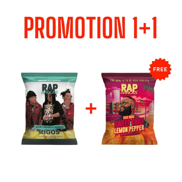 Colis Rap Snacks 1+1 gratuit