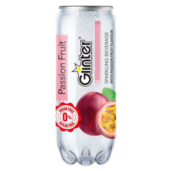 Glinter Sparkling Fruit de la passion 300 ml x 24 pc
