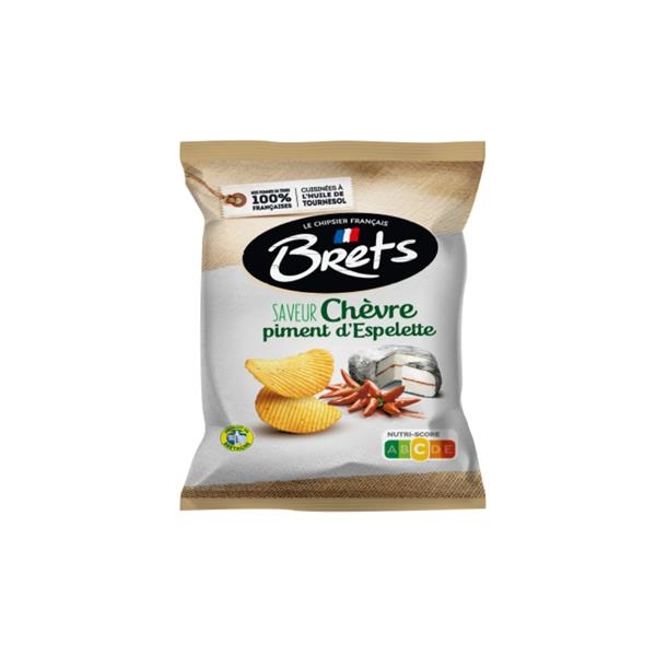 Chips Bret's saveur chèvre & piment d'espelette 25 gr x 32 pc
