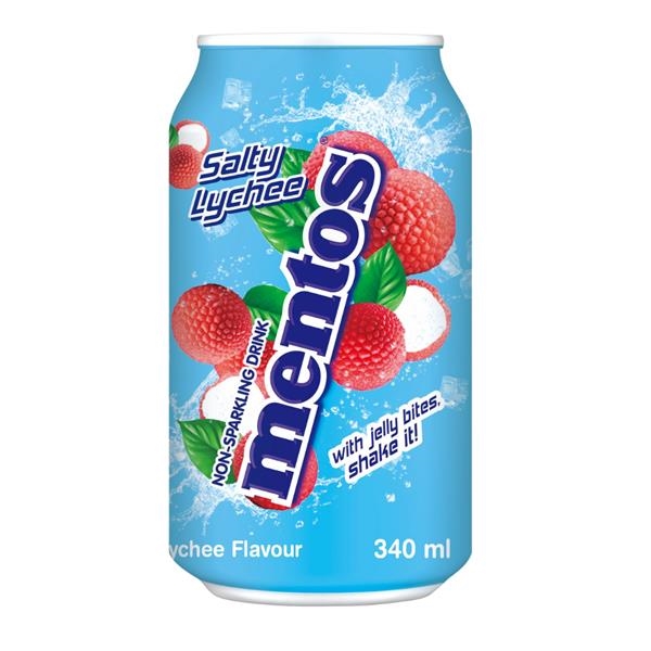 Mentos salty lychee 340 ml x 24 pc