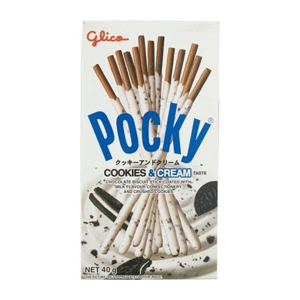 Pocky cookies & crème 40 gr x 10 st (Indonesia)