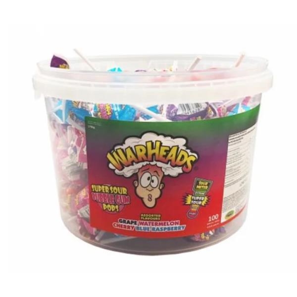 Sucette Warheads super sour bbg x 100 pc