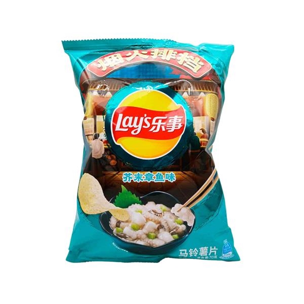 Lay's Saveur Poulpe à la moutarde 70 gr x 22 pc