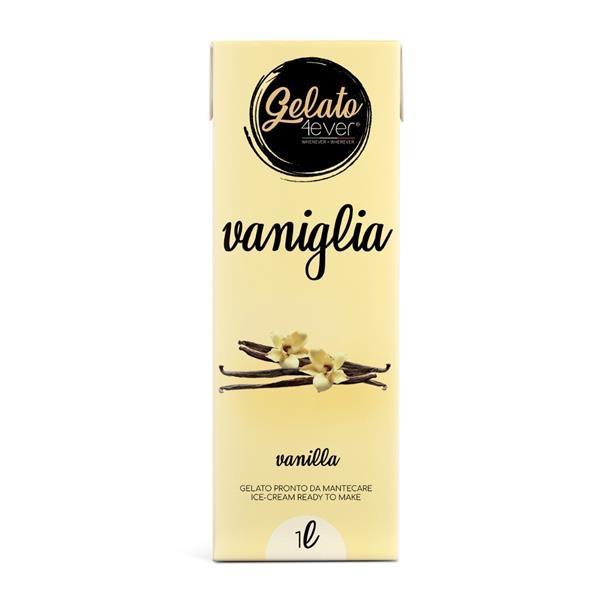 Crème glacée prête à faire - Vanille 1 L x 12 pc