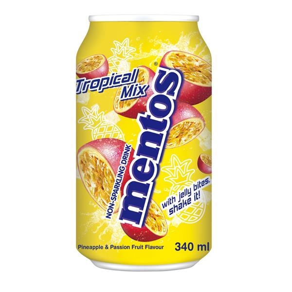 Mentos tropical 340 ml x 24 pc