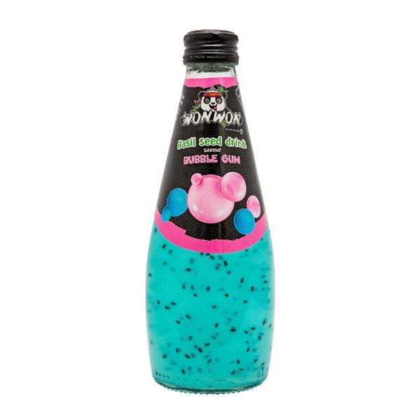 Won Won Basil Seed Drink Bubble Gum 290 ml x 12 st