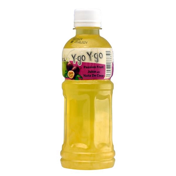 Y-go Y-go Passion Fruit Juice with Nata De Coco 350ml x 24pc