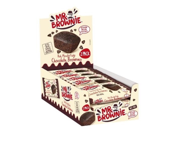 Mr Brownie Belgische chocolade brownies 50 gr x 12 st