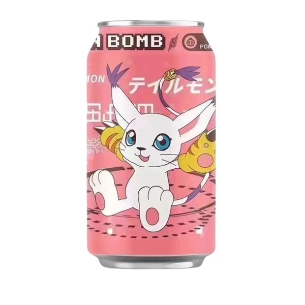 Ocean bomb Digimon Eau pétillante goût grenade 330 ml x 24 pc