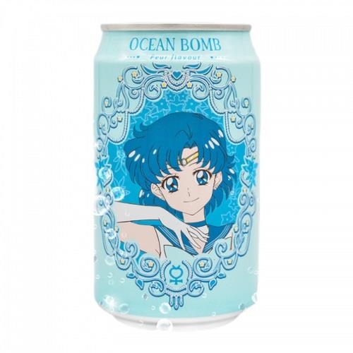 Ocean bomb Sailor Moon Water-Pear Flavor 330 ml x 24 pc (bleu clair)