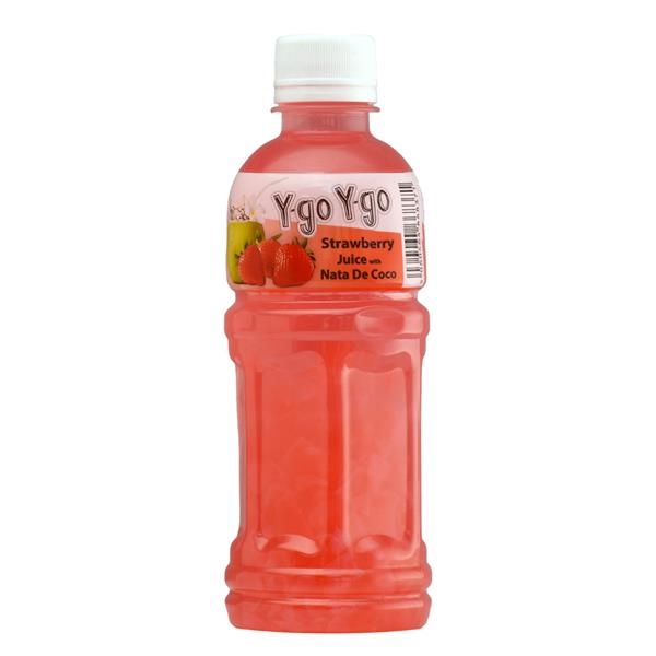 Y-go Y-go Strawberry Juice with Nata De Coco 350ml x 24pc