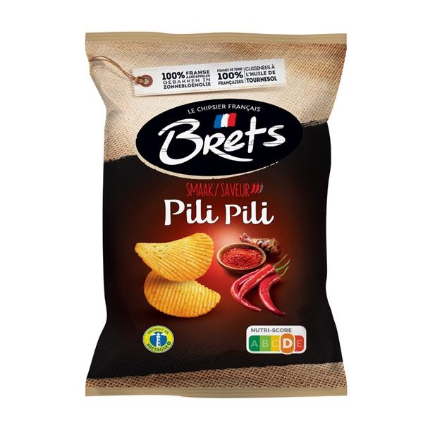 Brets crisps with pili pili flavor 125 gr x 10 pc